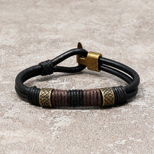 Load image into Gallery viewer, Faux Leather Bracelet - Tribal Coast ArtBracelet
