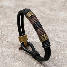 Load image into Gallery viewer, Faux Leather Bracelet - Tribal Coast ArtBracelet
