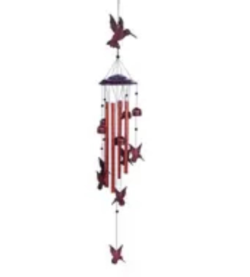 Hummingbird Wind Chimes Spiral Flight Tribal Coast Art - Tribal Coast Artwind chime