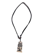 Load image into Gallery viewer, Kids Double Corded Tiki Totem Necklace and Pendant Natural Tones - Tribal Coast ArtNecklace
