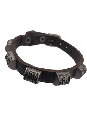 Leather Retro Punk Teen Boys Style Bracelet - Tribal Coast ArtBracelet