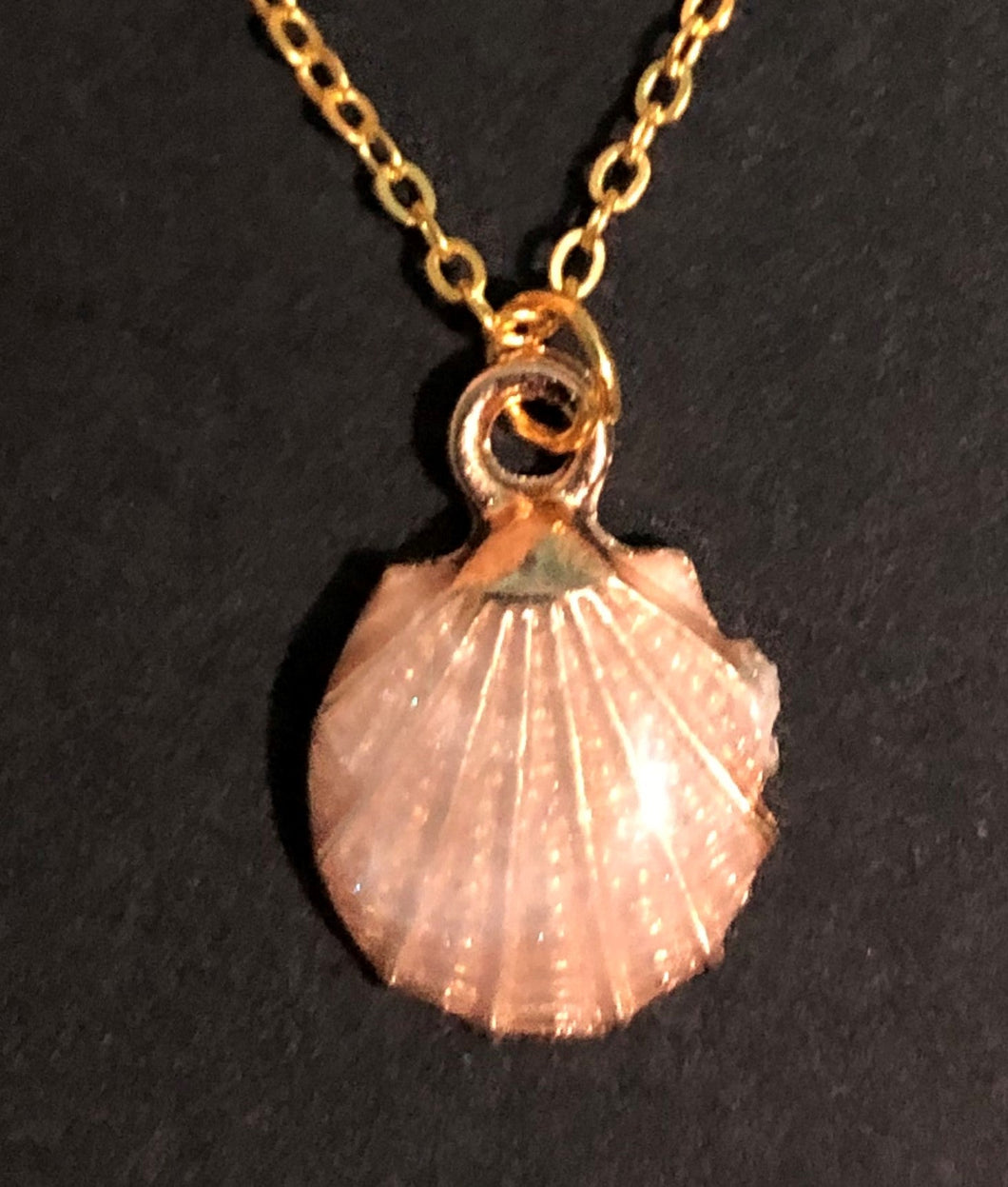 Pink Sea shell Necklace - Tribal Coast ArtNecklace