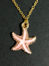 Load image into Gallery viewer, Pink Star Fish Necklace - Tribal Coast ArtNecklace
