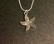 Load image into Gallery viewer, Silver Tone Star Fish Necklace - Tribal Coast ArtNecklace
