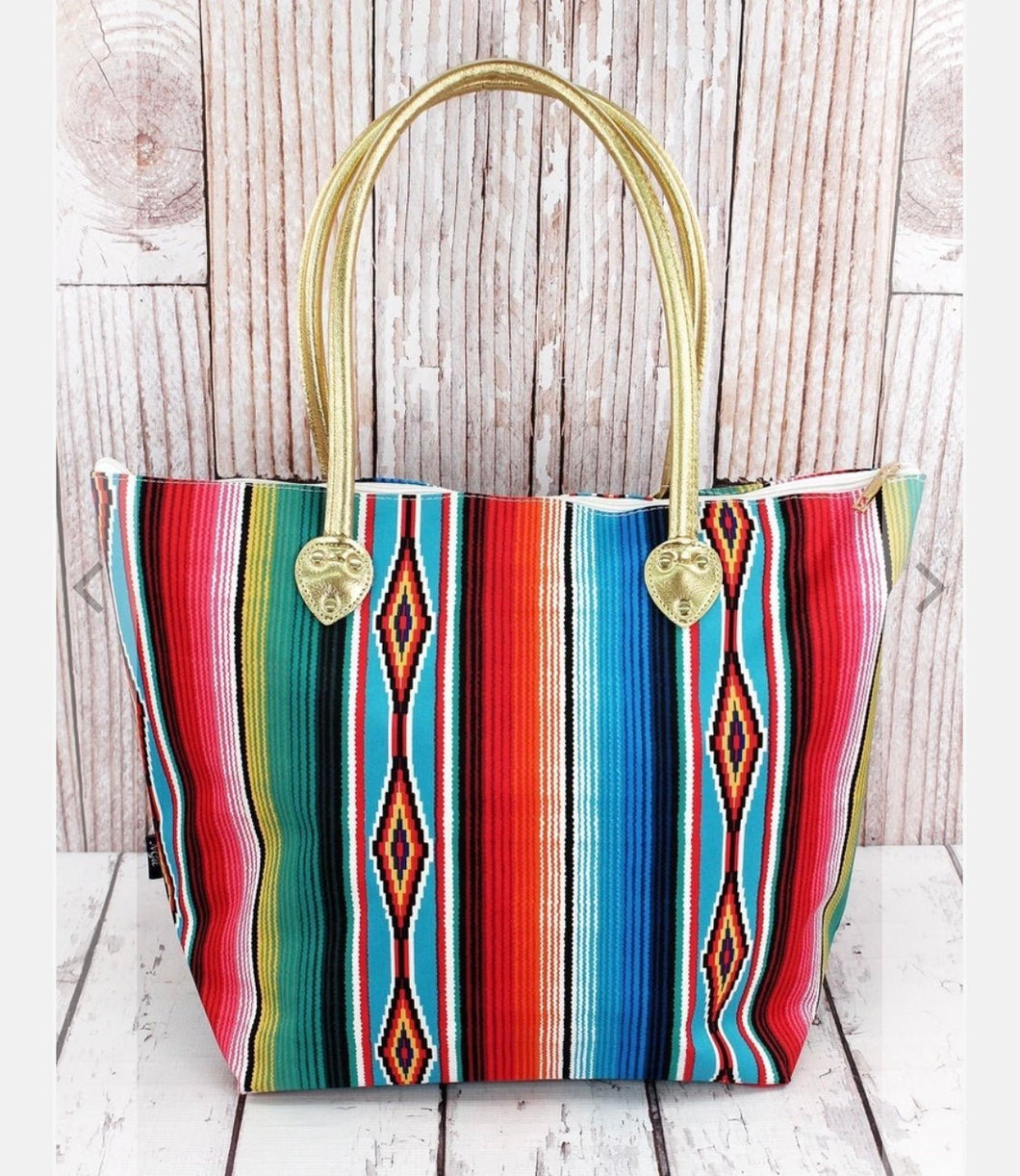 SOUTHWEST SERAPE SHOULDER TOTE - Tribal Coast ArtTote