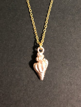 Load image into Gallery viewer, Spiral Sea Shell Pendant Necklace - Tribal Coast ArtNecklace
