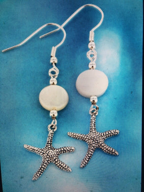Starfish Pearl Earrings Tribal Coast Art - Tribal Coast ArtEarrings