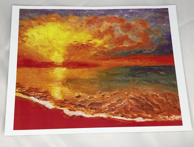 Surfing Color Craze - Tribal Coast ArtArt print