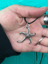 Load image into Gallery viewer, Tribal Coast Art Antique Silver Starfish Pendant Necklace - Tribal Coast ArtNecklace
