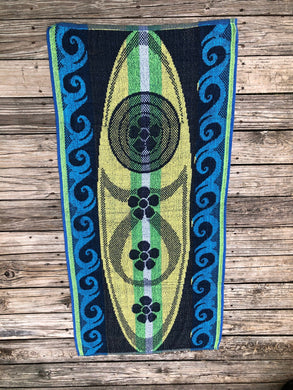 Tribal Coast Art Beach Towel Surf Board Pattern 30 inch x 60 inch - Tribal Coast ArtBeach Towel