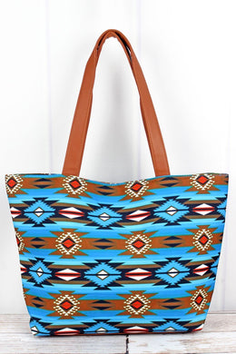 Tribal Coast Art Blue Mesa Shoulder Bag - Tribal Coast ArtTote