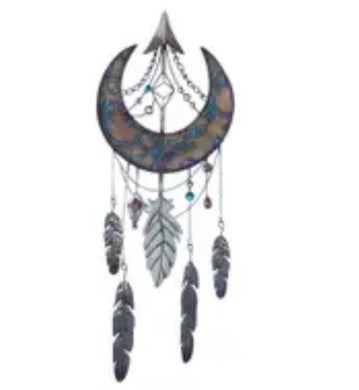 Tribal Coast Art Crescent Moon Dreamcatcher - Tribal Coast ArtHome & Garden