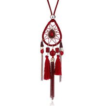 Load image into Gallery viewer, Tribal Coast Art Dream Catcher Necklace - Tribal Coast ArtNecklace
