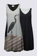 Load image into Gallery viewer, Tribal Coast Art Dress Bird on Dock *Special Order Item* - Tribal Coast Artdress
