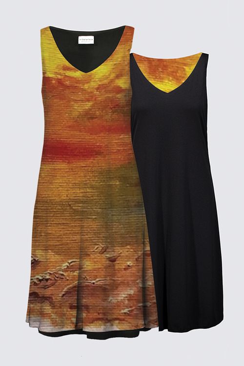 Tribal Coast Art Fashion Sunset Dress *Special Order Item* - Tribal Coast Artdress