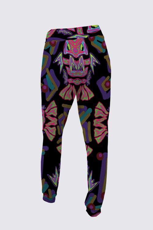 Tribal Coast Art Fish Jogger Pants *Special Order Item* - Tribal Coast Artlegging