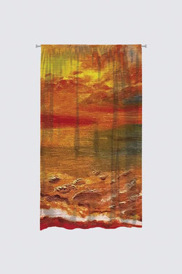 Tribal Coast Art Flora Curtains Beach Sunset *Special Order* - Tribal Coast ArtCurtains & Drapes