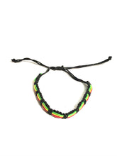 Load image into Gallery viewer, Tribal Coast Art Friendship Surfer Rasta Style Bracelet / Anklet - Tribal Coast ArtBracelet
