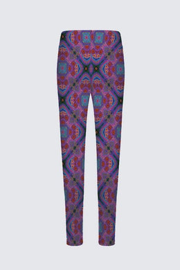 Tribal Coast Art Pant Leggings Purple Chica *Special Order Item* - Tribal Coast Artpants