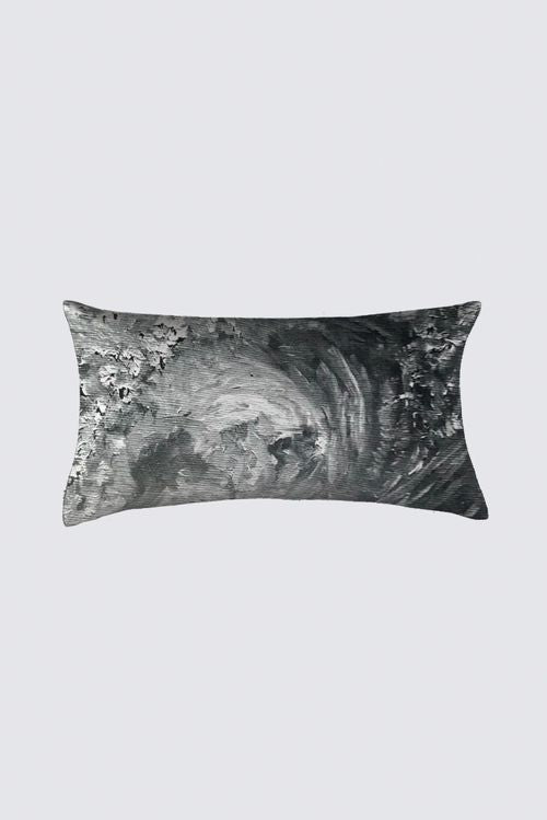 Tribal Coast Art Pillow Surfer Wave Black and White *Special Order* - Tribal Coast Artpillow