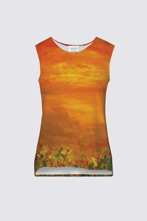 Tribal Coast Art Print Coco Tank Sunset Flower *Special Order Item* - Tribal Coast Arttop