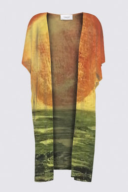 Tribal Coast Art Print Kimono Jamaican Sunrise *Special Order Item* - Tribal Coast Arttop