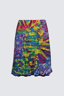 Tribal Coast Art print skirt Abstract Seahorse *Special Order Item* - Tribal Coast Artskirt