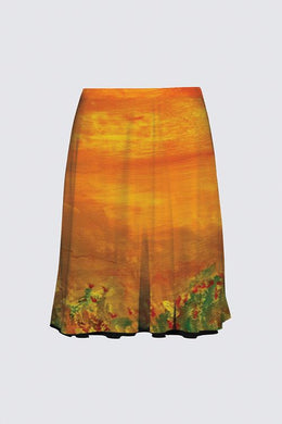 Tribal Coast Art Print Skirt Abstract Sunset *Special Order Item* - Tribal Coast Artskirt