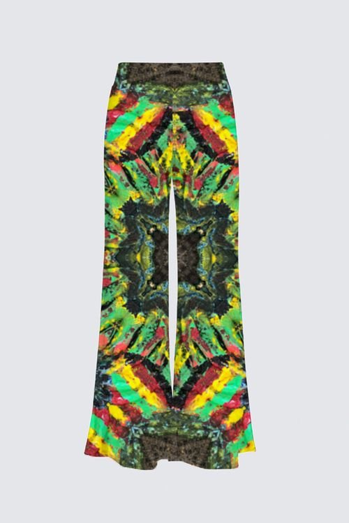 Tribal Coast Art Rasta Bell Bottoms *Special Order Item* - Tribal Coast Artpants