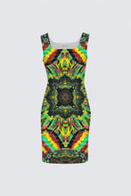 Load image into Gallery viewer, Tribal Coast Art Rasta Dress *Special Order Item* - Tribal Coast Artdress
