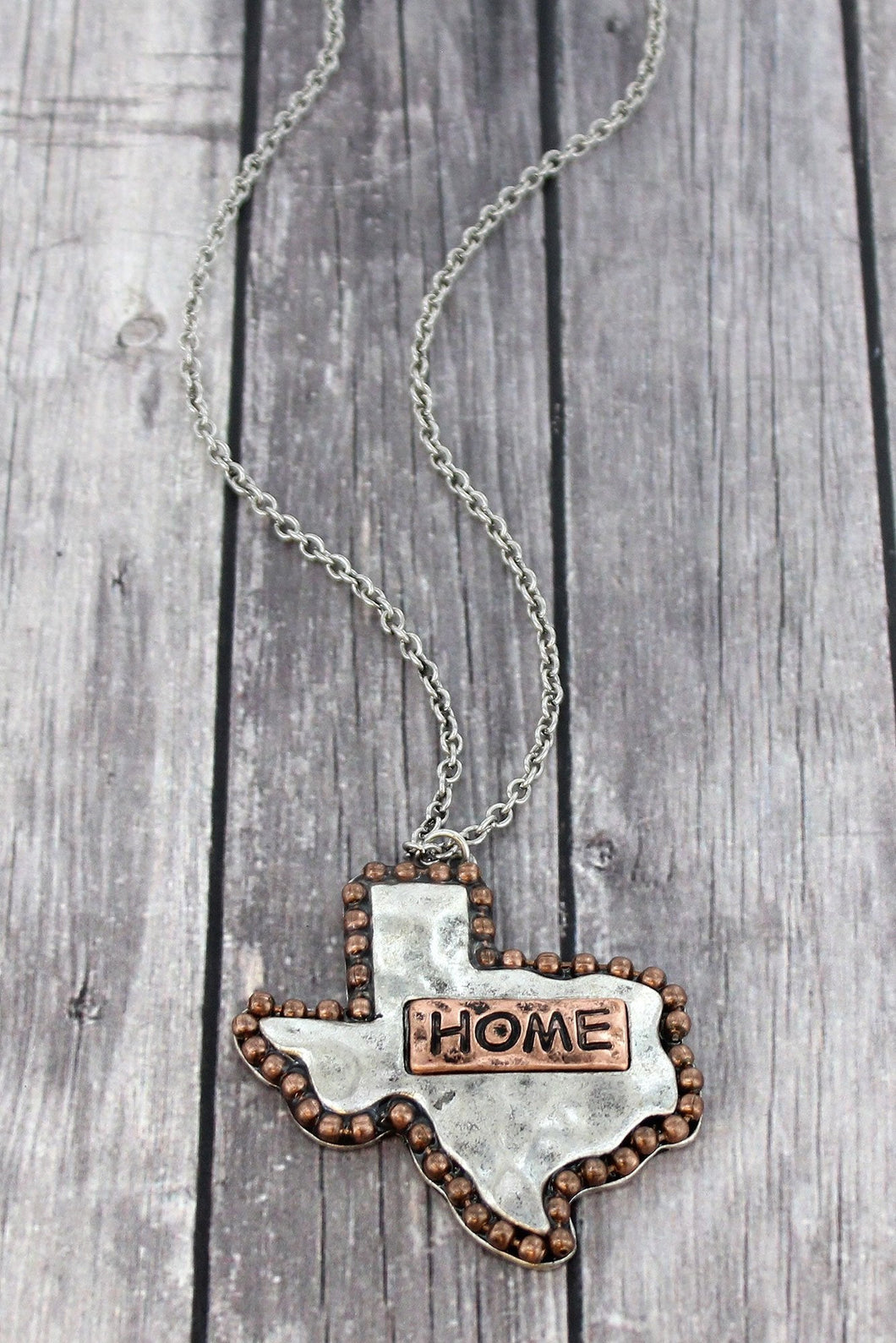 Tribal Coast Art Texas Shape Home Necklace - Tribal Coast ArtNecklace