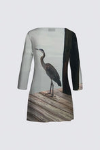 Load image into Gallery viewer, Tribal Coast Art Tunic Bird on Dock Pattern *Special Order Item* - Tribal Coast Art
