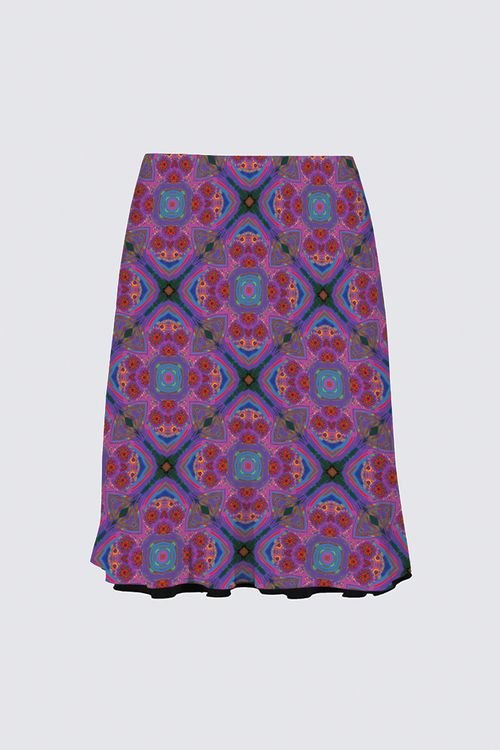 Tribal Purple Chica Skirt *Special Order Item* - Tribal Coast Artskirt