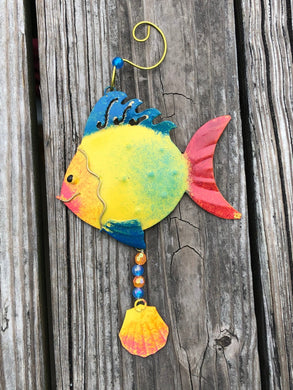 Tropical Fish Hanging Ornament - Tribal Coast ArtOrnaments