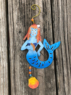 Tropical Mermaid Hanging Ornament - Tribal Coast ArtOrnaments