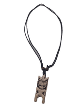 Load image into Gallery viewer, Unisex Kids Double Corded Tiki Totem Necklace and Pendant White - Tribal Coast ArtNecklace
