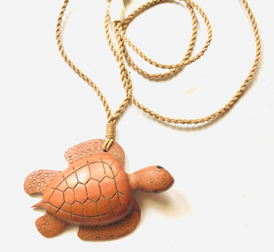 Wood Turtle necklace - Tribal Coast ArtNecklace